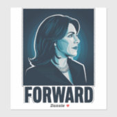 Kamala Harris naar de presidentsverkiezingen van 2 Sticker (Vel)