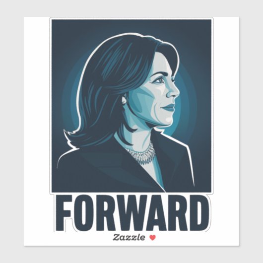 Kamala Harris naar de presidentsverkiezingen van 2 Sticker (Vel)