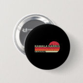 Kamala Harris natuurlijk. Harris natuurlijk Ronde Button 5,7 Cm (Voorkant /achterkant)