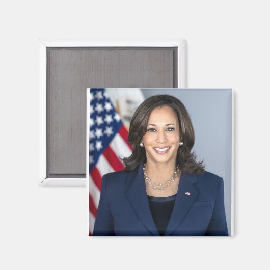 Kamala Harris Officieel portret Magneet (Voorkant / Achterkant)
