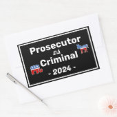 Kamala Harris Officier van Justitie VS Crimineel Rechthoekige Sticker (Envelop)