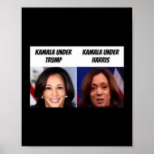 Kamala Harris onder Trump grappige Trump-aanhanger Poster (Voorkant)