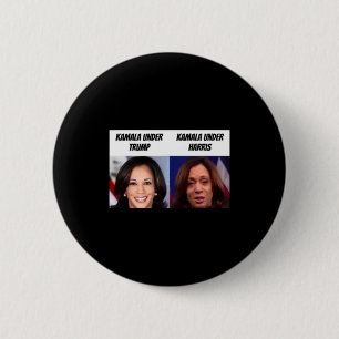 Kamala Harris onder Trump grappige Trump-aanhanger Ronde Button 5,7 Cm