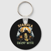 Kamala Harris ontmaskerd moerasheks Halloween 2024 Sleutelhanger (Voorkant)