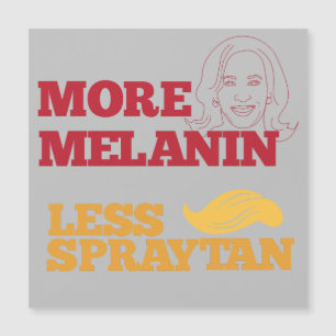 Kamala Harris op Trump Meer Melanine Minder Sprayt