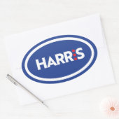 Kamala Harris Ovale Sticker (Envelop)