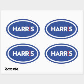 Kamala Harris Ovale Sticker (Vel)