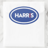 Kamala Harris Ovale Sticker (Tas)