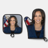 Kamala Harris Ovenwant & Pannenlap Set (Voorkant)