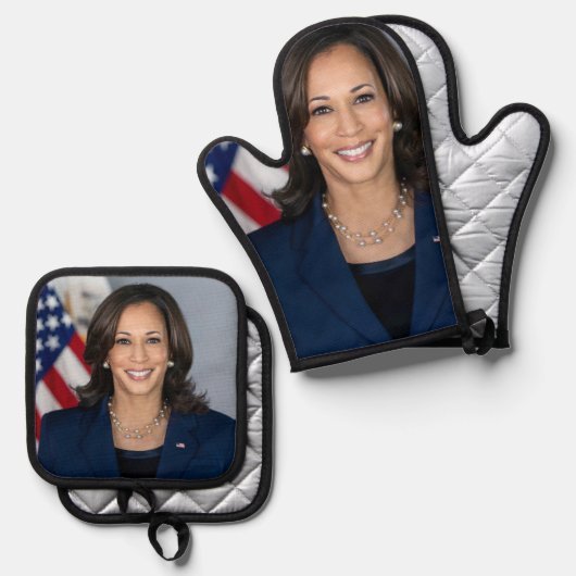 Kamala Harris Ovenwant & Pannenlap Set (Voorkant / Achterkant)
