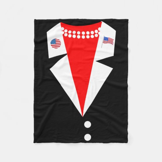 Kamala Harris Pantsuit Kostuum Party Vrouw Presid Fleece Deken (Voorkant)