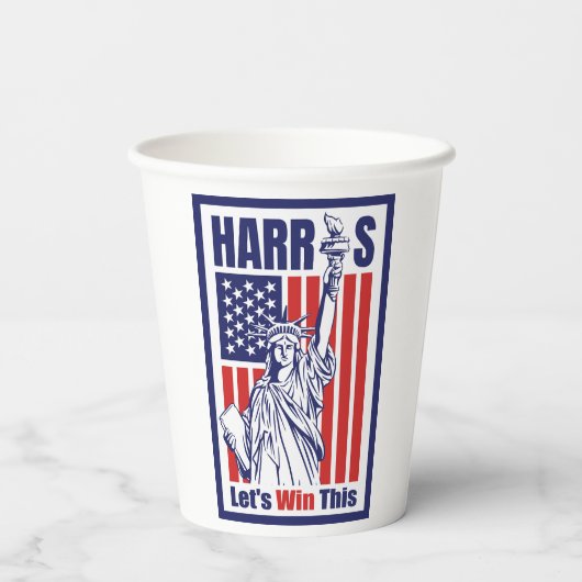 Kamala Harris Papieren Bekers (Achterkant)