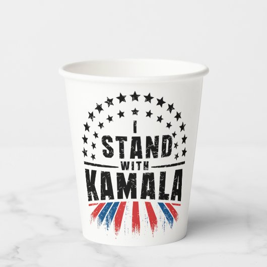 Kamala Harris Papieren Bekers (Achterkant)