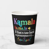 Kamala Harris Papieren Bekers (Achterkant)