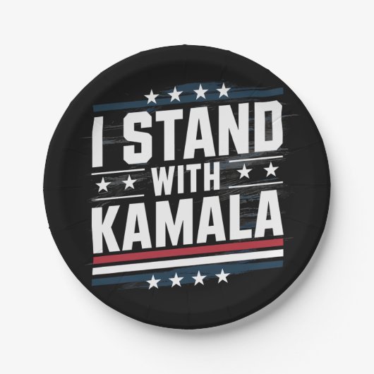 Kamala Harris Papieren Bordje (Voorkant)