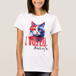 Kamala Harris Patriotic Cat T-shirt