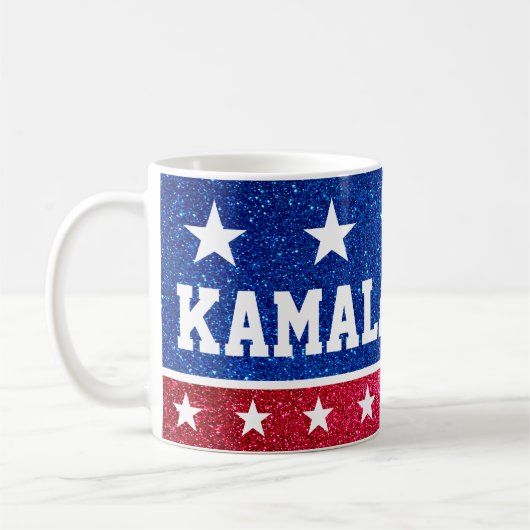 Kamala Harris Patriotic Coffee Mok - 2024 (Links)