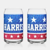 Kamala Harris Patriotic Coffee Mok - 2024 Blikvorm Glas (Achterkant)