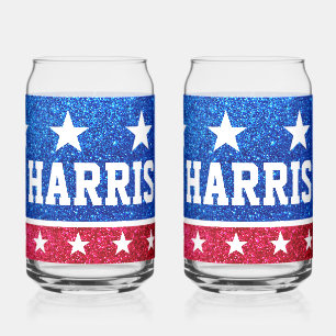 Kamala Harris Patriotic Coffee Mok - 2024 Blikvorm Glas