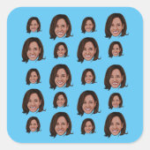 Kamala Harris Pattern Vierkante Sticker (Voorkant)