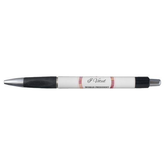 Kamala Harris Pen. Roze Cirkel Logo. Pen (Voorkant)