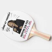 Kamala Harris Ping Pong Paddle Tafeltennisbatje (Zijkant)