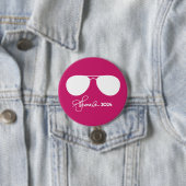 Kamala Harris Pink Aviators Ronde Button 7,6 Cm (In situ)