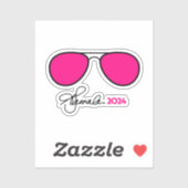 Kamala Harris Pink Aviators Sticker (Vel)