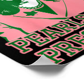 Kamala Harris Pink &Camp; Groen Presidential Run F Poster (Hoek)