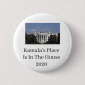 Kamala Harris Place is in het Witte Huis Button (Voorkant)