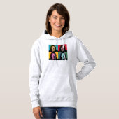 KAMALA HARRIS Pop Art Hoodie (Voorkant volledig)