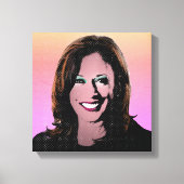 Kamala Harris Pop Art Painting Canvas Afdruk (Voorkant)