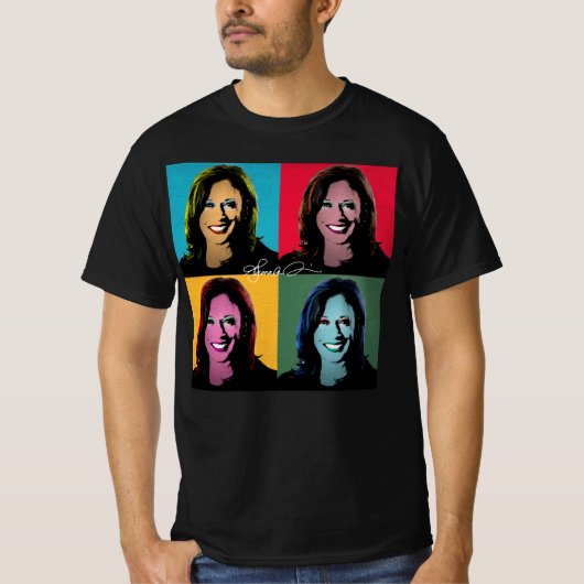 KAMALA HARRIS Pop Art Painting T-shirt (Voorkant)