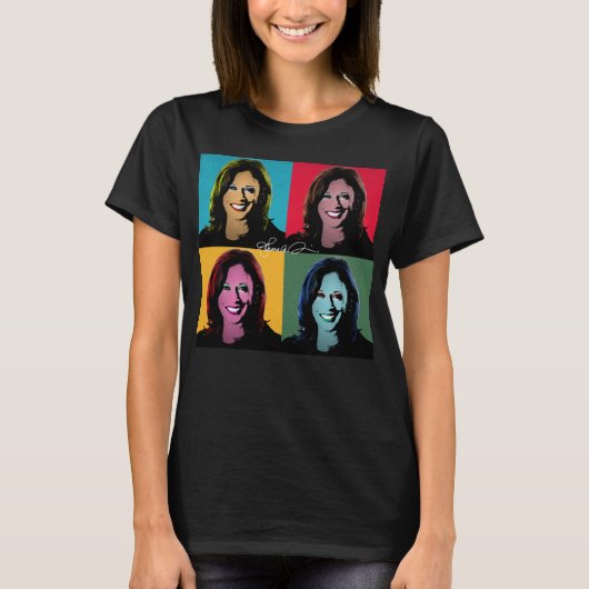 KAMALA HARRIS Pop Art Painting T-shirt (Voorkant)