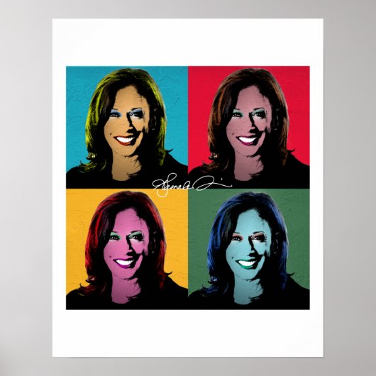 KAMALA HARRIS Pop Art Poster (Voorkant)