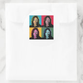 KAMALA HARRIS Pop Art Ronde Sticker (Tas)