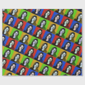 Kamala Harris Pop Art (rood, blauw, groen, geel) Cadeaupapier (Vlak)