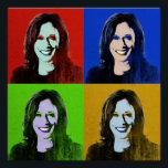 Kamala Harris Pop Art (rood, blauw, groen, geel) Perfect Poster<br><div class="desc">Politieke Pop Art Gear en Politieke Gifts van PolitiClothes.com & PolitiCardz.com Vind de meest unieke verkiezingen en politieke cadeaus, waaronder: politieke T-shirts, politieke Bumperstickers, politieke Buttonnen, politieke Posters, politieke spelden, politieke Kaarten, politieke Mokken, politieke Posters, politieke handtekeningen en nog veel meer! Politieke kunst en kunst: http://www.PolitiClothes.com Politieke Kaarten en geschenken:...</div>
