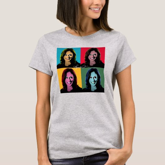 KAMALA HARRIS Pop Art T-shirt (Voorkant)