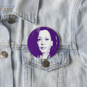 Kamala Harris Portrait Ronde Button 7,6 Cm (In situ)