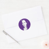 Kamala Harris Portrait Ronde Sticker (Envelop)