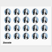 Kamala Harris Portrait Ronde Sticker (Vel)