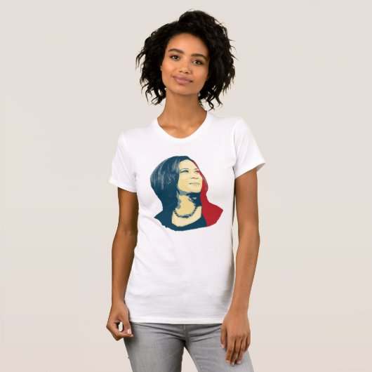 Kamala Harris Portrait T-shirt (Voorkant volledig)