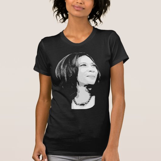 Kamala Harris Portret Print T-shirt (Voorkant)