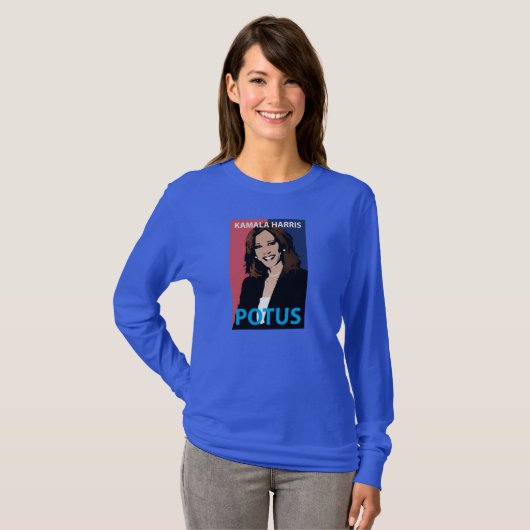 Kamala Harris "POTUS" T-shirt (Voorkant volledig)