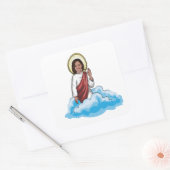 Kamala Harris Prayer en Peace Portret Vierkante Sticker (Envelop)