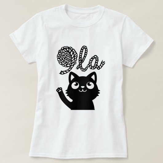 Kamala Harris President 2024 Comma La Cat and Yarn T-shirt (Design voorkant)
