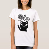 Kamala Harris President 2024 Comma La Cat and Yarn T-shirt (Voorkant)