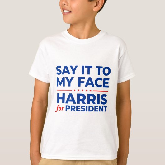 Kamala Harris President 2024 debat T-shirt (Voorkant)