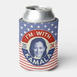 Kamala Harris President 2024 Democraat Foto Retro Blikjeskoeler